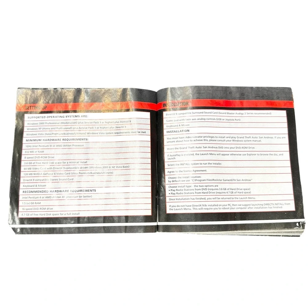 Grand Theft Auto San Andreas City Guides PC Instruction Manual Rockstar‎ Games